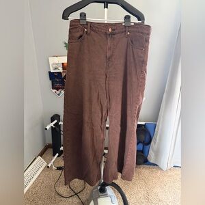 GAP Dark Brown Wide Leg jeans